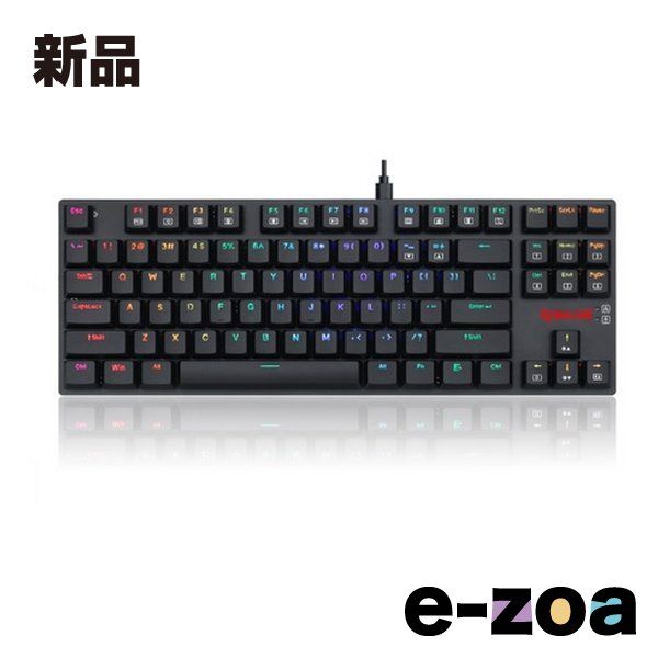 REDRAGON レッドラゴン APS RGBゲーミングキーボード TKL 英語 テンキーレスロープロファイル 赤軸 87KEY K607-RGBTI 2581041