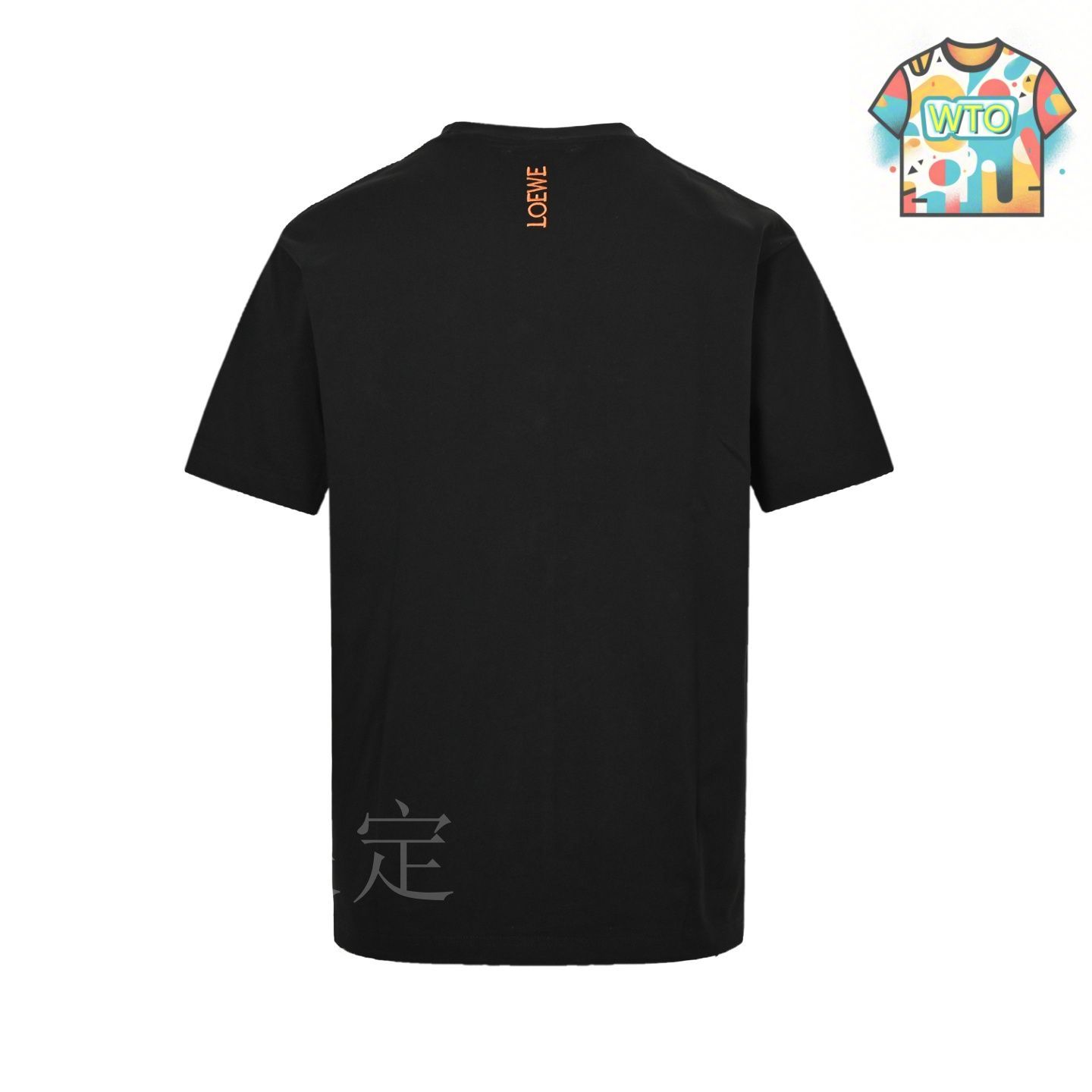 LOEWE ロゴ刺繍 Tシャツ （黒） LOEWE ブラック Tシャツ ロゴ刺繍