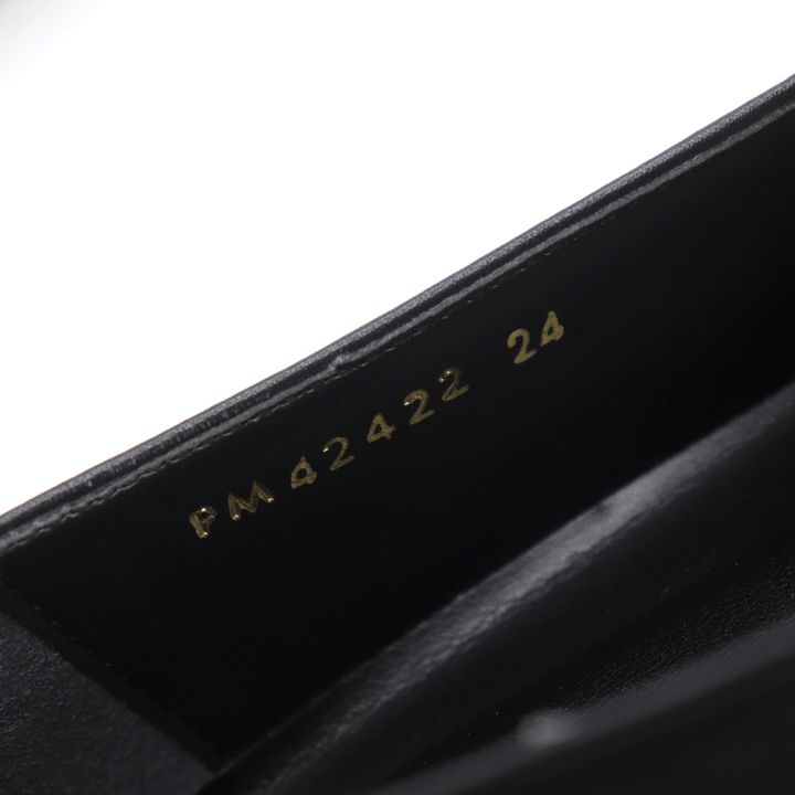DIANA ダイアナ レザー ローファー スクエアトゥ カーフ ブラック 黒 ダイアナ 黒レザー ローファー 金具付き22.5cm - メルカリ