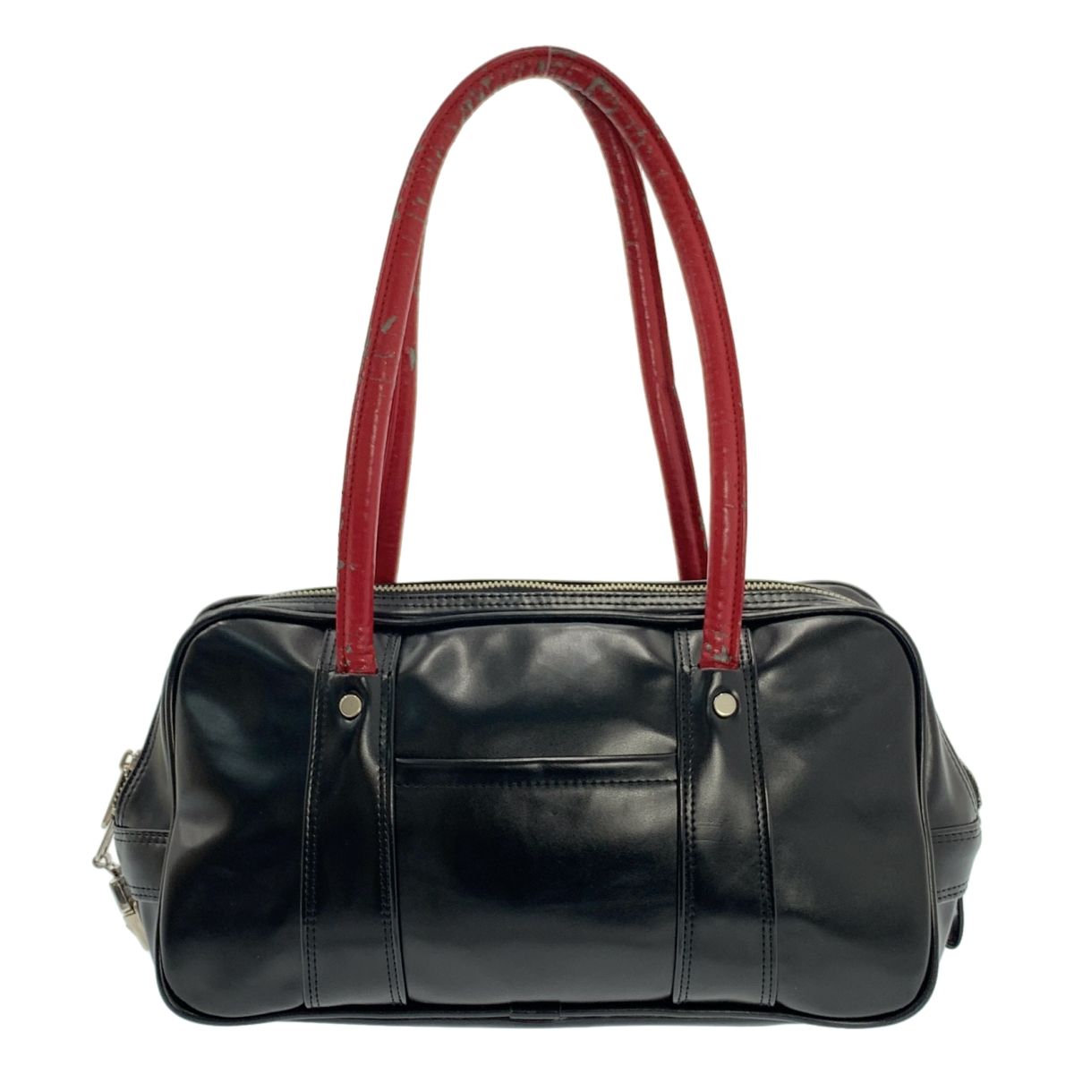 COMME des GARCONS COMME des GARCONS / コムコム | バイカラー ボストン型 ハンドバッグ | ブラック/ボルドー | レディース