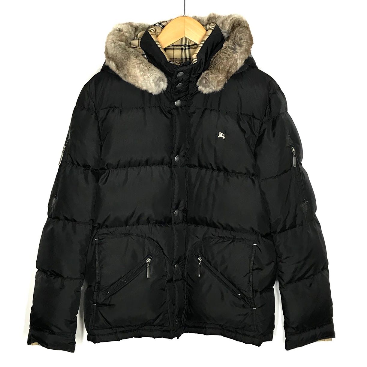 burberry バーバリー ブラックレーベル ラビットファー ジャケット M バーバリーブラックレーベル ラビットファー ジャケット - メルカリ