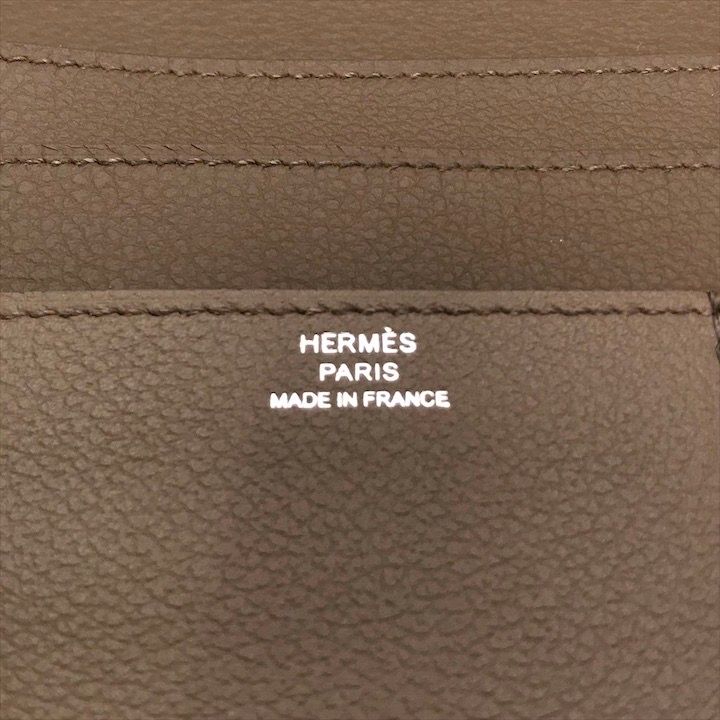 超美品 HERMES エルメス R.M.S トゥタンマン エトゥープ W刻印 長財布 ウォレット ブラウン レザー k6114 超美品 HERMES エルメス R.M.S トゥタンマン エトゥープ W刻印 長財布