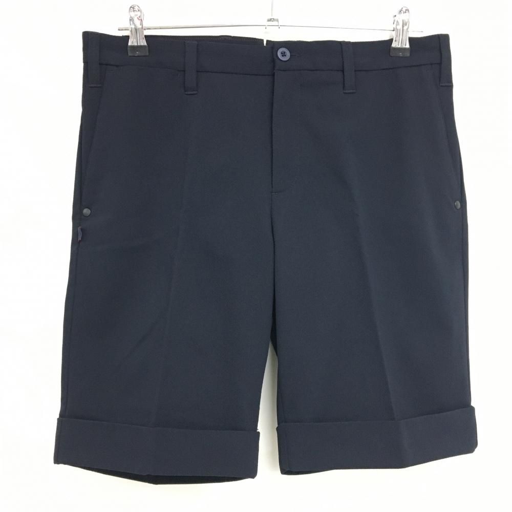 【ブリーフィングゴルフ】美品 ハーフパンツ ネイビー M 麻混 メンズ ブリーフィング ハーフパンツ 紺M ブリーフィング ゴルフ ハーフパンツ