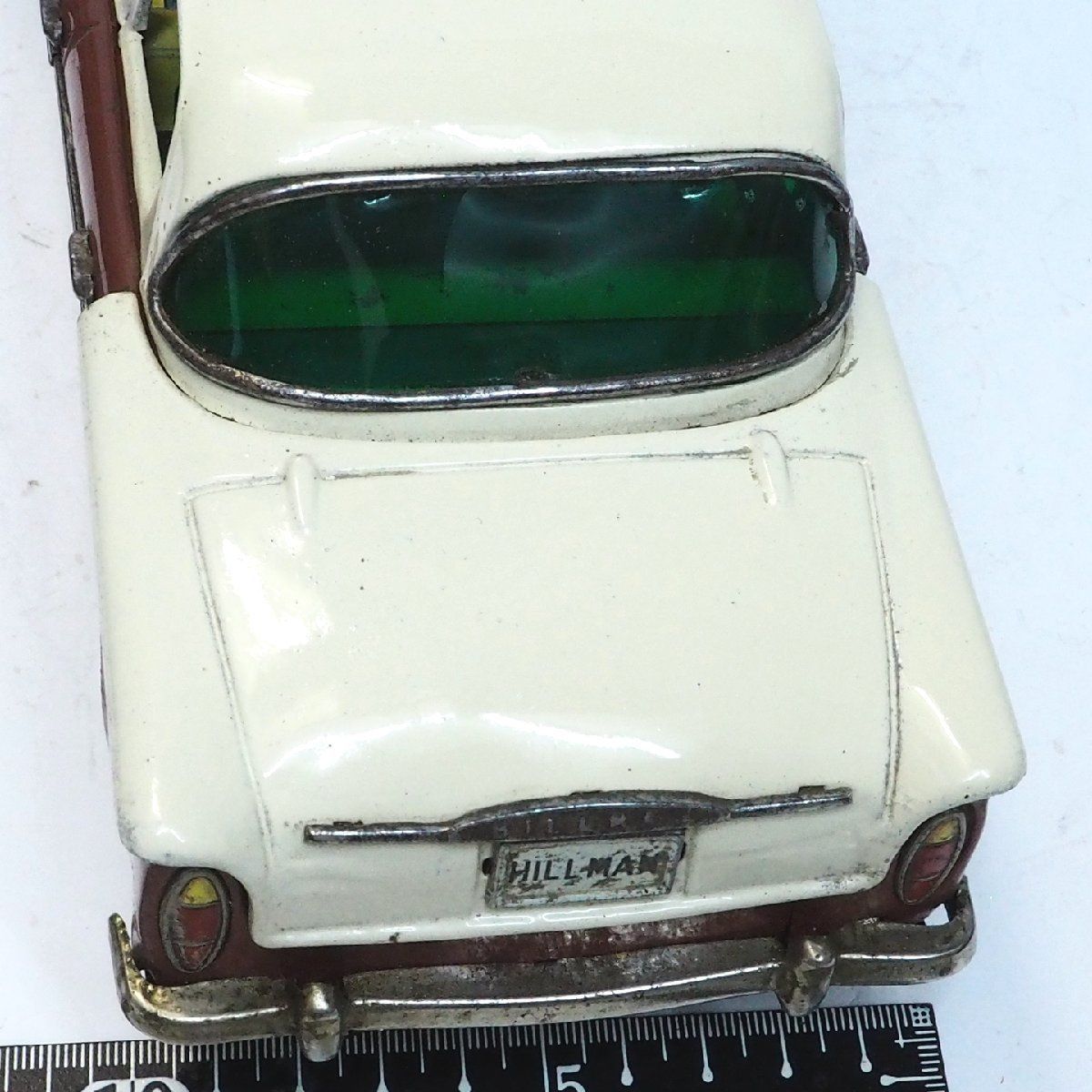 萬代屋【ISUZU HILLMAN MINX High-Styleヒルマン ミンクス ハイ-スタイル大サイズ赤茶】tin toy carブリキBC  BANDAI赤箱バンダイ(箱無)0145