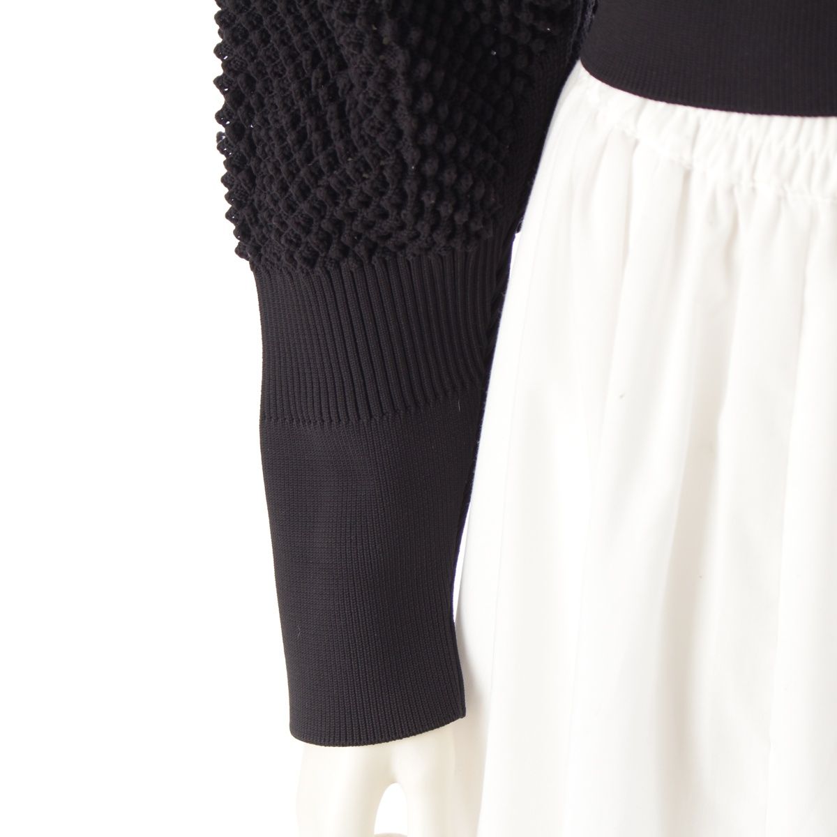 シーエフシーエル LATTICE CROPPED CARDIGAN クロップド ジャケット カーディガン CF009KE002 ブラック F【中古】 シーエフシーエル LATTICE CROPPED CARDIGAN クロップド
