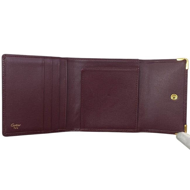 【専用】カルティエ がま口 三つ折り財布 ボルドー コンパクト財布 楽天市場】【中古】Cartier カルティエ マストライン 三つ折り