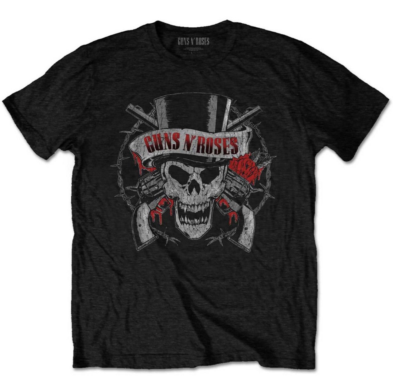 ガンズ・アンド・ローゼズ 頭蓋骨損傷Guns N Roses GNR Tシャツ