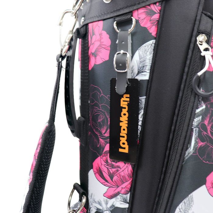 LOUDMOUTH ラウドマウス スタンドキャディバッグ 8.5型 Skull＆Roses