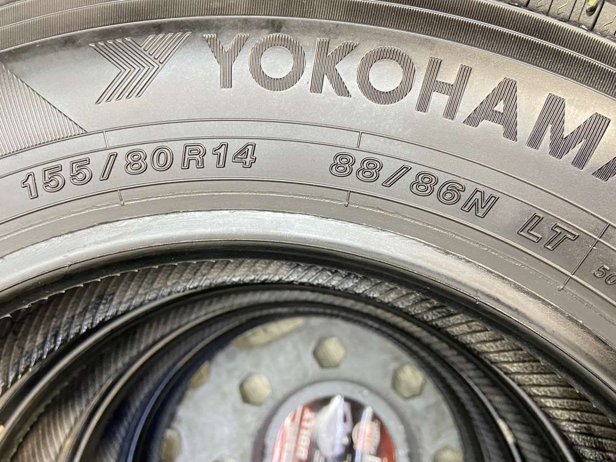 155/80R14 88/86LT nヨコハマ アイスガード iG91 n中古タイヤ スタッドレスタイヤ 4本セットn w14241010011 -  売行き好調の商品