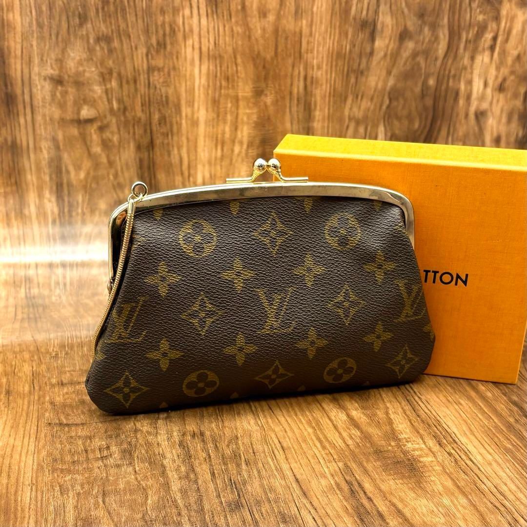 LOUISVUITTON ヴィトン　ルイヴィトン モノグラム USA限定 がま口 ⛄️極美品⛄️ルイヴィトン モノグラム がま口 ポーチUSA