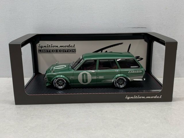 1 18 ignition model 3148 ダットサン ブルーバード ワゴン ジュン イマイ フィギュア付 MA0698-008 120