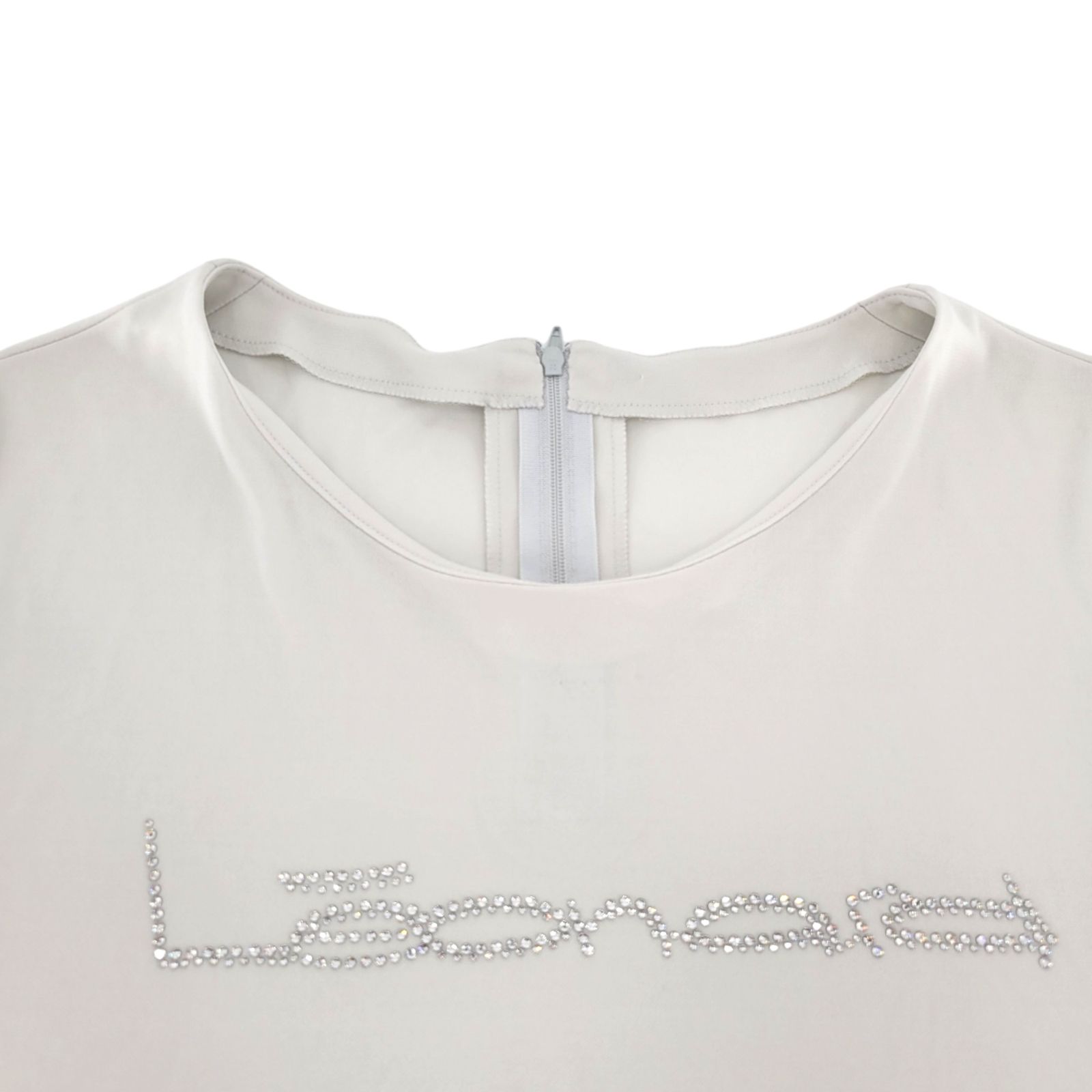 LEONARD レオナール Tシャツ カットソー ラインストーン クルー
