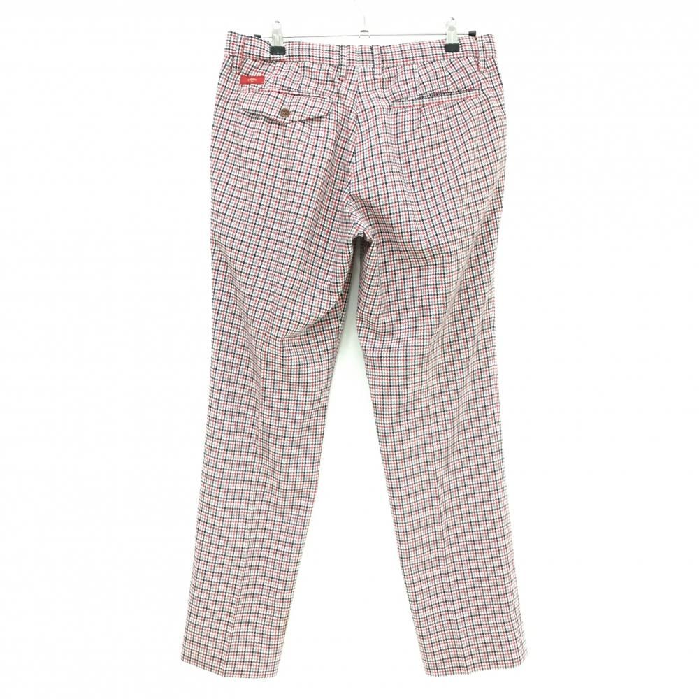 キャロウェイ レッドレーベル パンツ レッド×ネイビー×グレー チェック