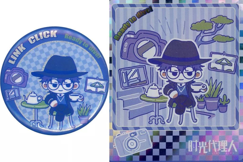 中古】バッジ・ピンズ 劉梟 「時光代理人 -LINK CLICK- 閑暇時光