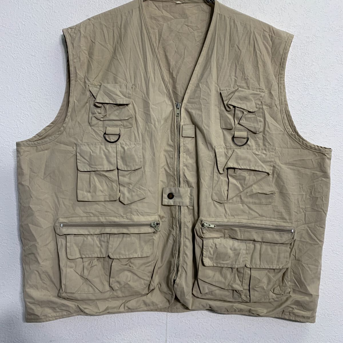 新品 PRODUCT LAB. フィッシングベスト 前掛け 取り込む ベージュ