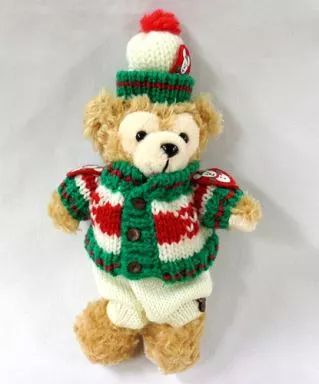 中古】ぬいぐるみ ダッフィー(セーター) ぬいぐるみバッジ