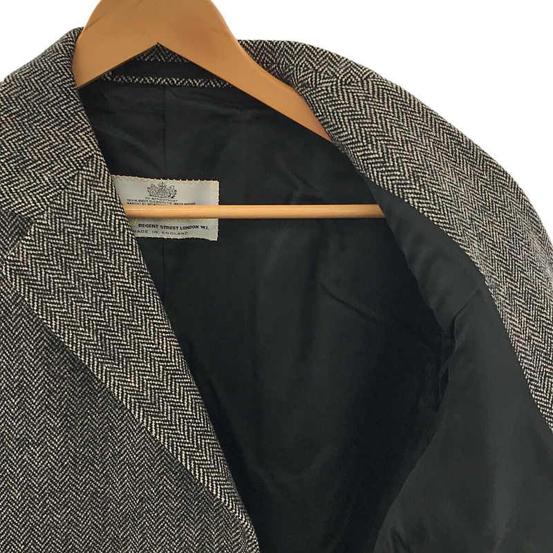 【美品】アクアスキュータム チェスターコート ヘリンボーン ウール アルパカ AQUASCUTUM / アクアスキュータム | ヴィンテージ 英国製