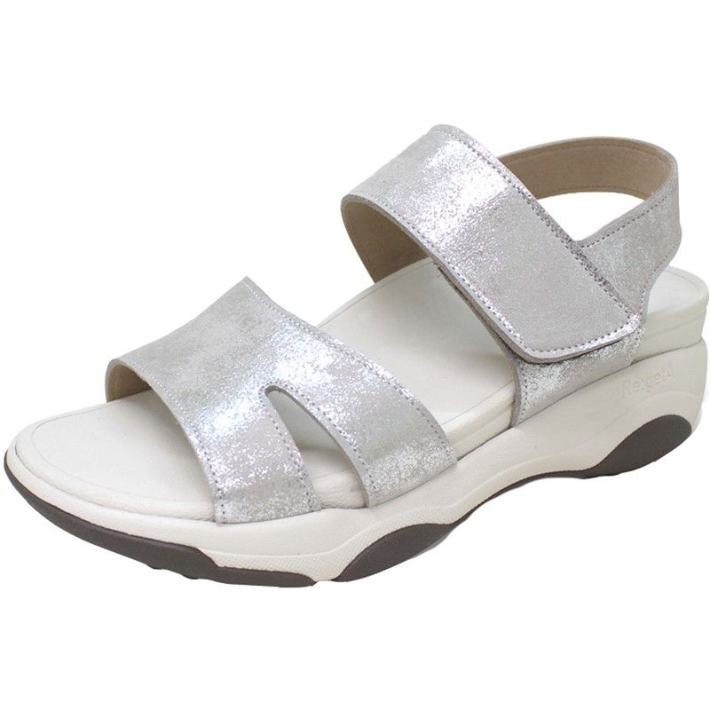 re geta リゲッタ バックベルトツキアツゾコウォークサンダル カジュアルサンダル re3001-sil シルバー