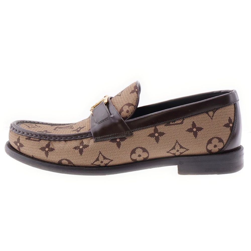 LOUIS VUITTON (ルイヴィトン) メジャーライン モノグラム ローファー ローカットシューズ ブラウン FA0223