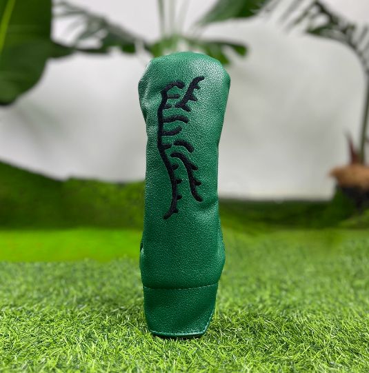 ヘッドカバー タイガー刺繍×ラインデザイン 1W 3W 5W UT対応 ゴルフクラブ保護用 4点セット 男女兼用 ギフトにも