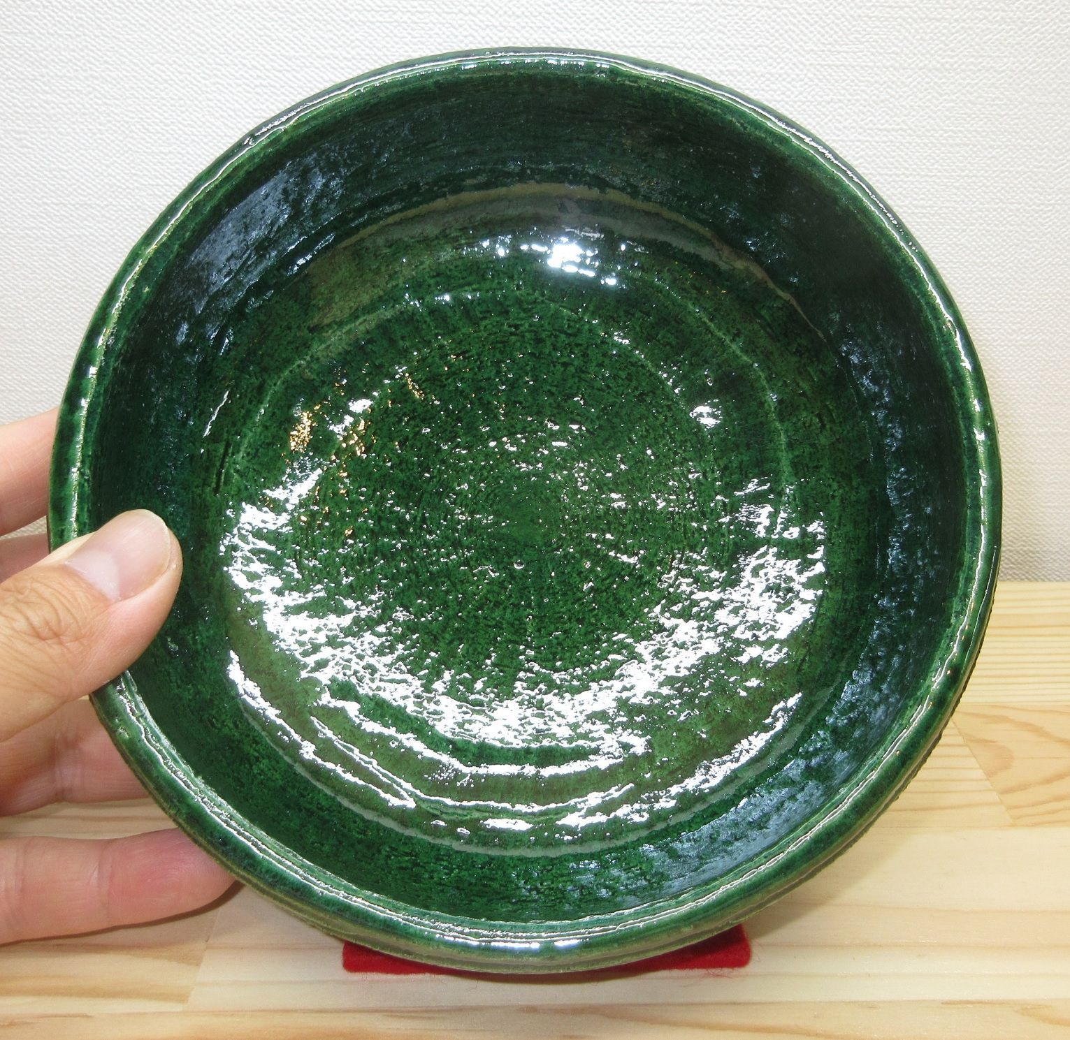 逢絢亭・新品】茶道具 水屋道具 灰器 青楽 風炉用 松楽