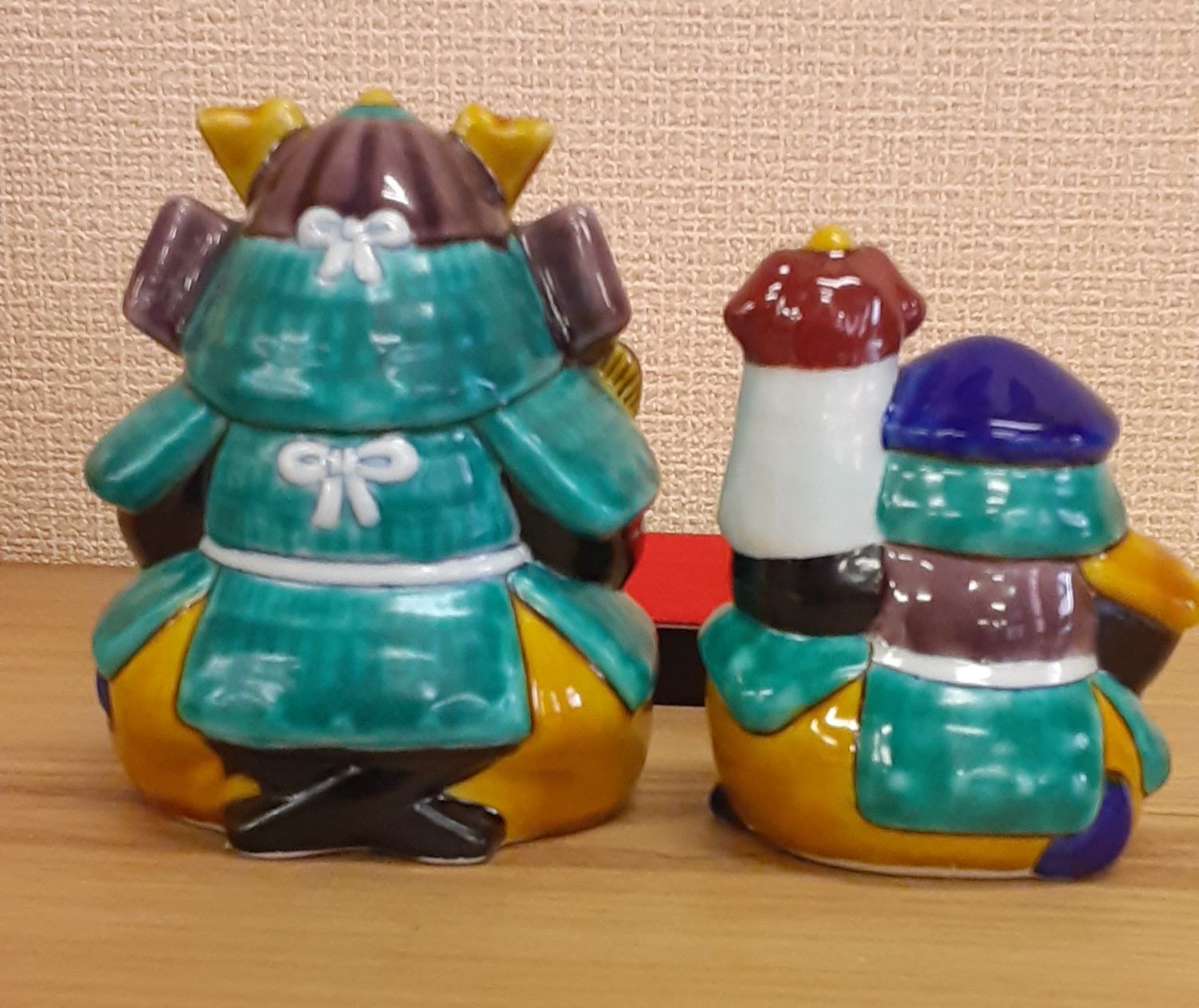 九谷焼「三彩初陣大将」五月人形 端午の節句 子供 大将