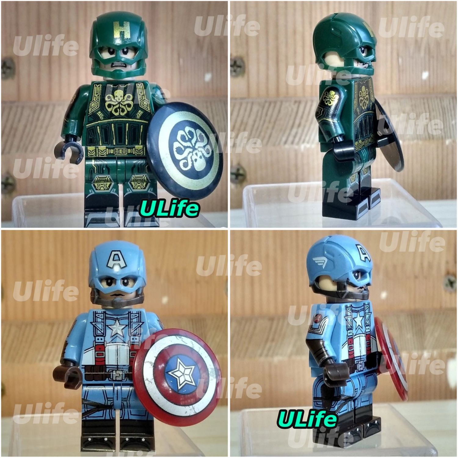 互換 MARVEL マーベル Captain America ミニフィグ - 知育玩具