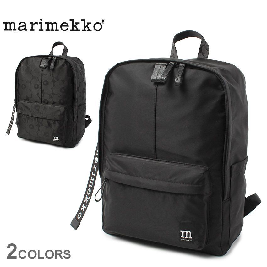 マリメッコ リュック 93325 93324 ジップ トップ バックパック MARIMEKKO 02.ウニッコブラック 品番 7403-0185