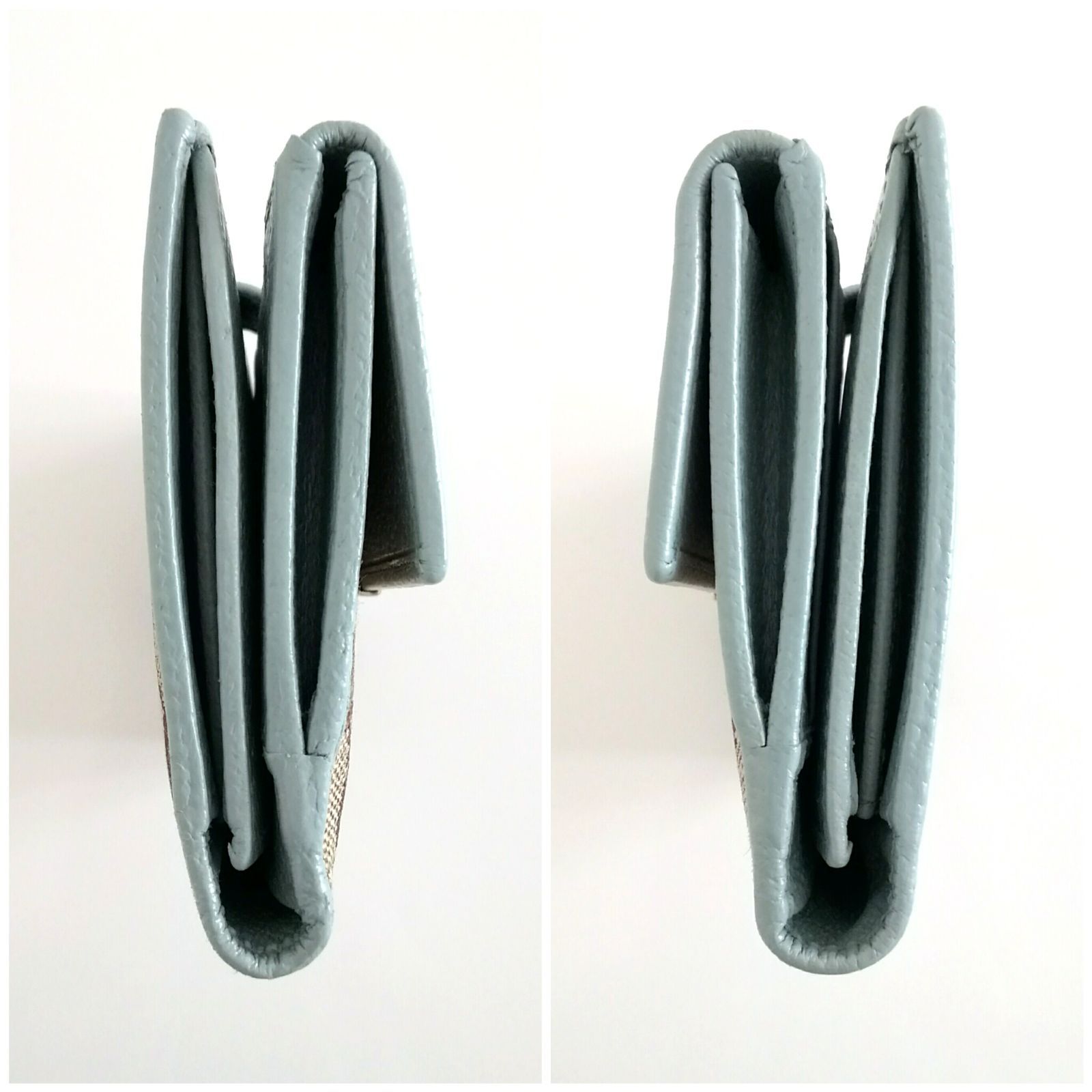 GUCCI　グッチ　GGキャンバス　Wホック　長財布　ブルー GUCCI グッチ GGキャンバス Wホック 長財布 ブルー - メルカリ