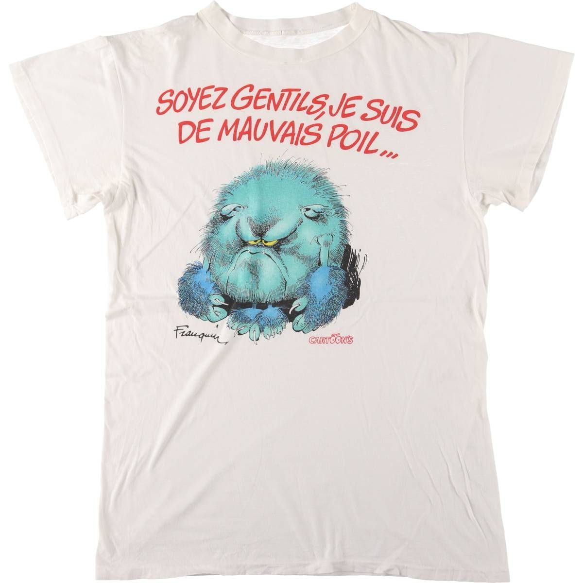 古着 Andre Franquin アンドレフランカン キャラクタープリントTシャツ メンズL相当|eaa588395