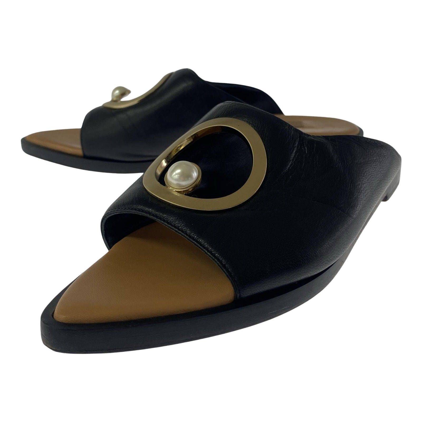 coliac コリアック フラットサンダル size37|ブラック
