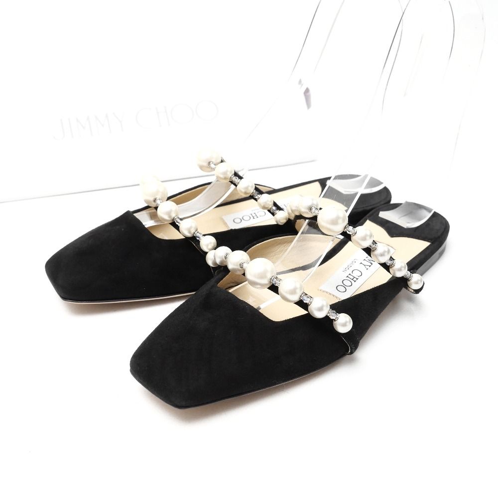 ジミーチュウ*アマヤフラットミュールサンダル*パンプス JIMMY CHOO ジミーチュウ Amaya アマヤ ミュール サイズ34