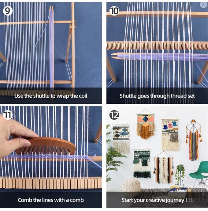 木製マルチクラフト織りの花