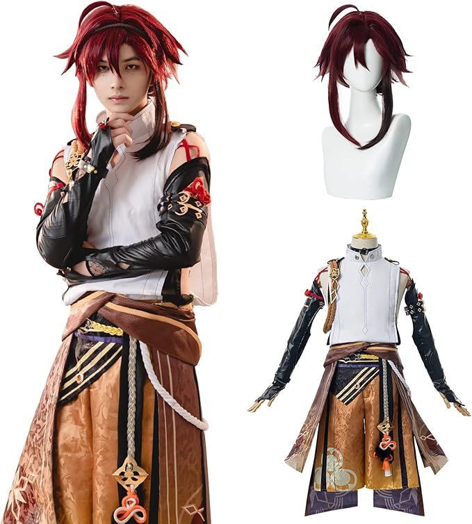 H00 原神(げんしん)Genshin Impact 鹿野院平藏 取りつく コスプレ 衣装