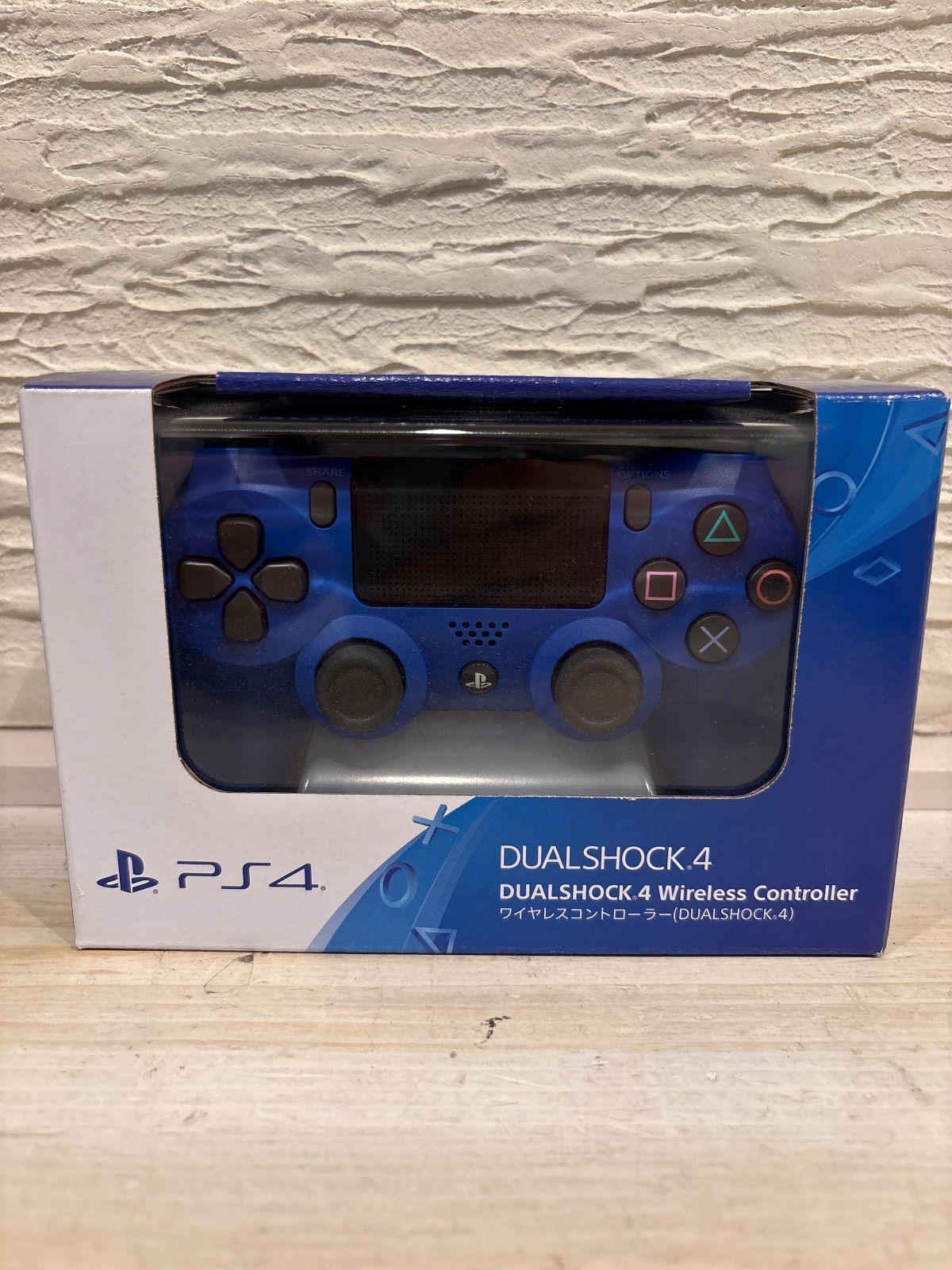 ワイヤレスコントローラー DUALSHOCK 4 ウェイブ ブルー CUH-ZCT2J12