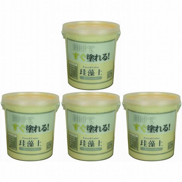 ワンウィル - ＥＡＳＹ＆ＣＯＬＯＲ珪藻土 - ５ｋｇ - ベージュ 4個セット