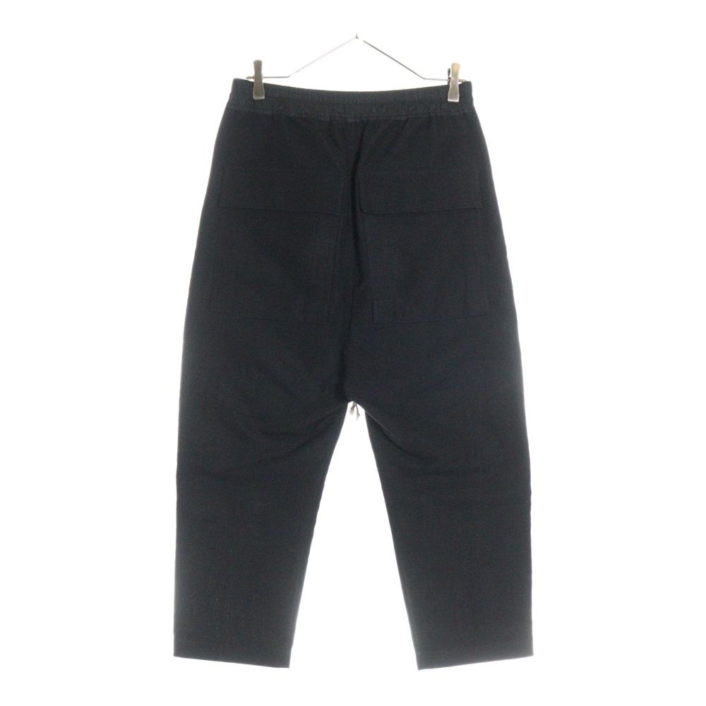 Rick Owens サルエルパンツ 黒 48 Rick Owens ドローコードサルエルクロップドパンツ