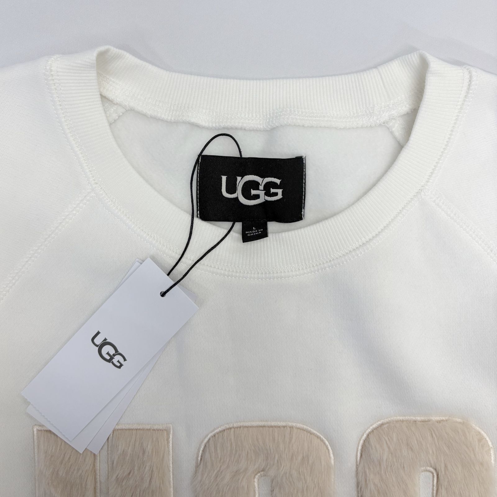 UGG スウェット ホワイト UGG ホワイト ロゴ スウェット