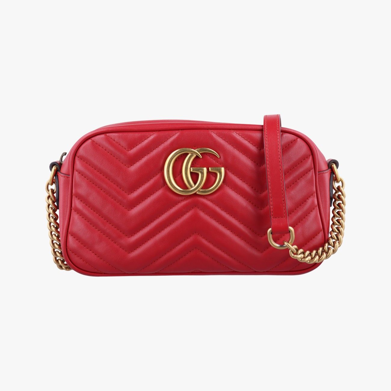 グッチGucciGGマーモントレッドレザー447632I030356521