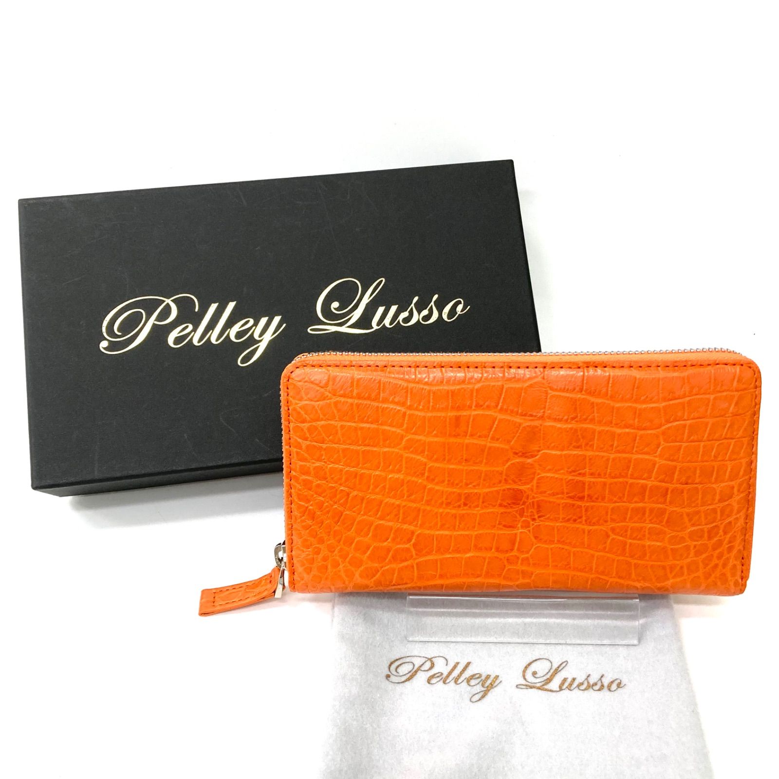 pelley lusso クロコダイル ストラップ付き 長財布 【公式通販】