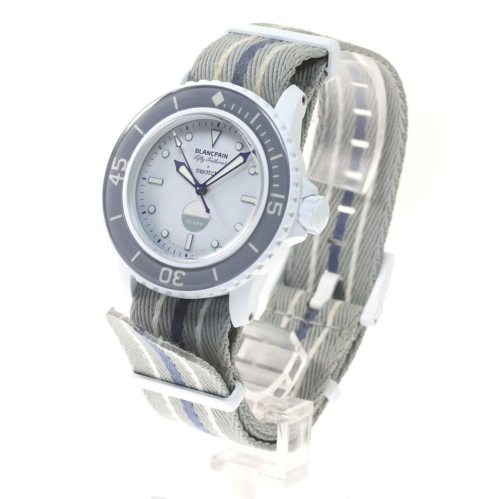 5596 極美品 ブランパン×スウォッチ 自動巻 SO35S100 5331 未使用 ブランパン×スウォッチ 自動巻 SO35A100 - メルカリ