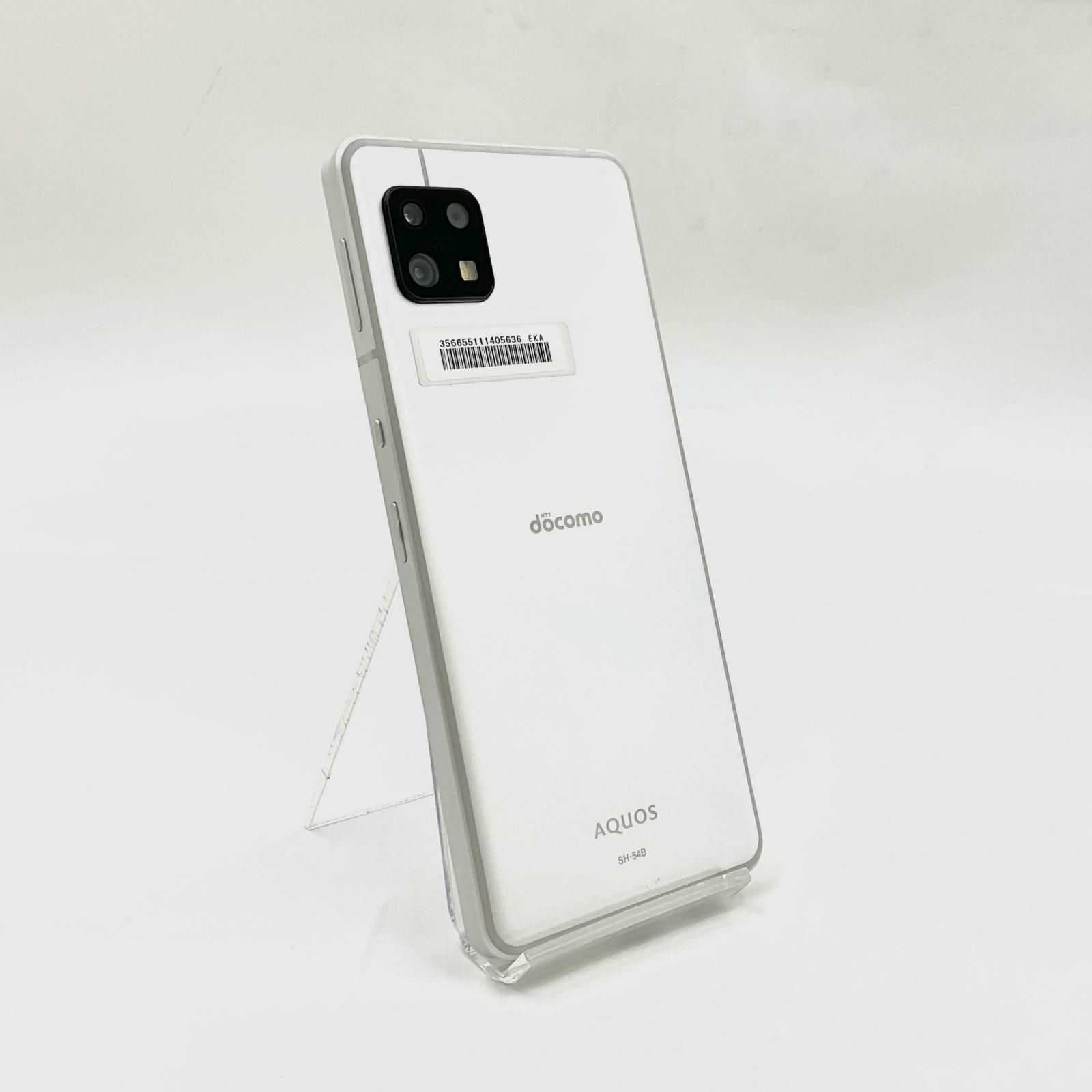 SHARP AQUOS sense6 64GB シルバー docomo SIMフリー SH-54B 白ロム 美品 動作確認済【全額返金保証】【最速発送】