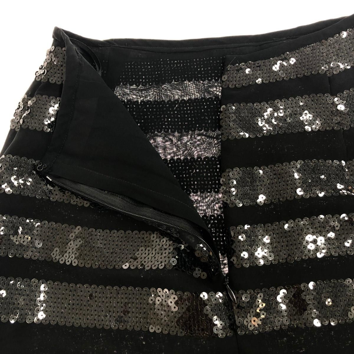 AKRIS アクリス スパンコールデザインスカート ブラック AKRIS アクリス スパンコールデザインスカート ブラック
