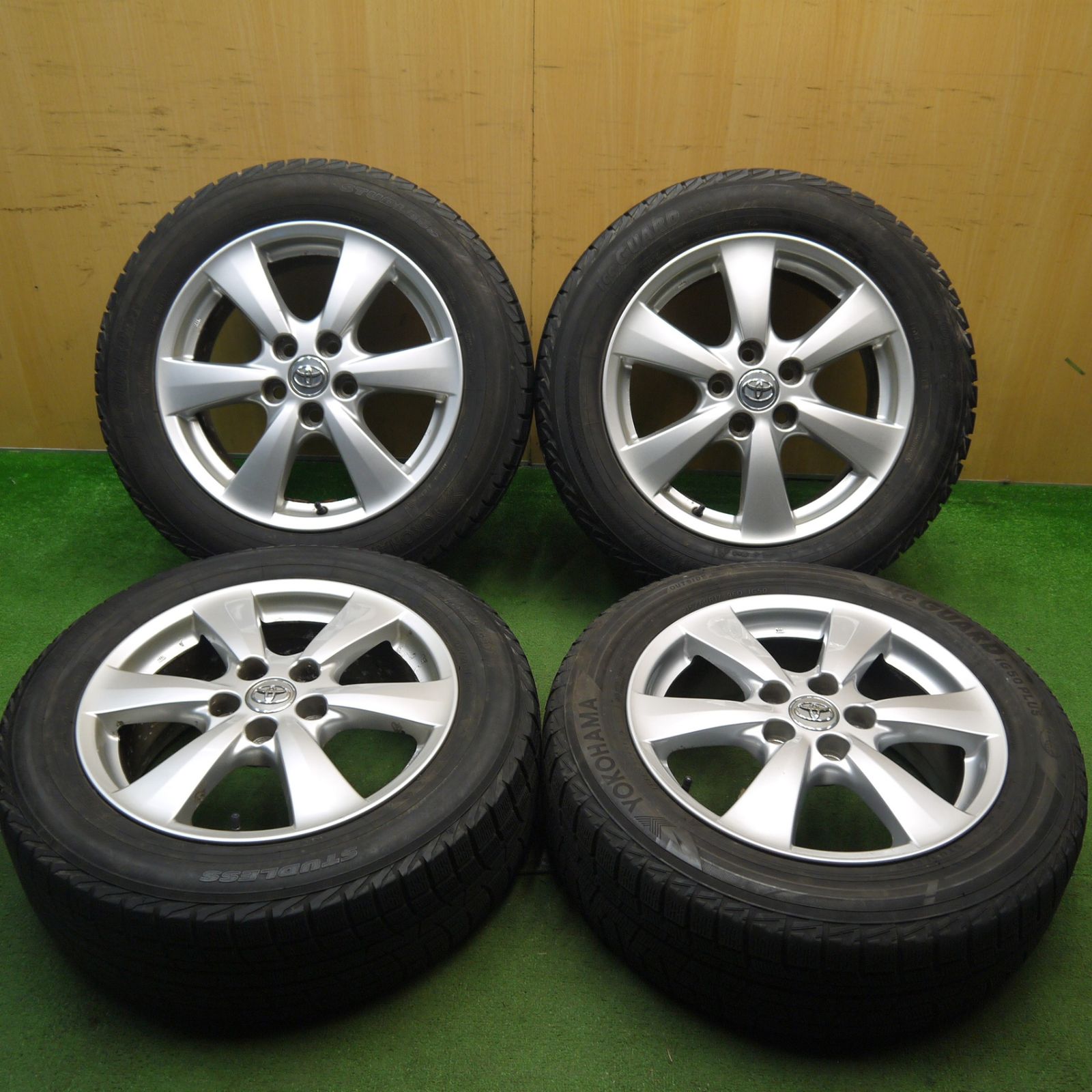 トヨタ純正 エスティマ 17インチ 215/60R17 ヨコハマIG60４本 50エスティマ純正ホイール 215/60R17 ヨコハマアイスガードIG60
