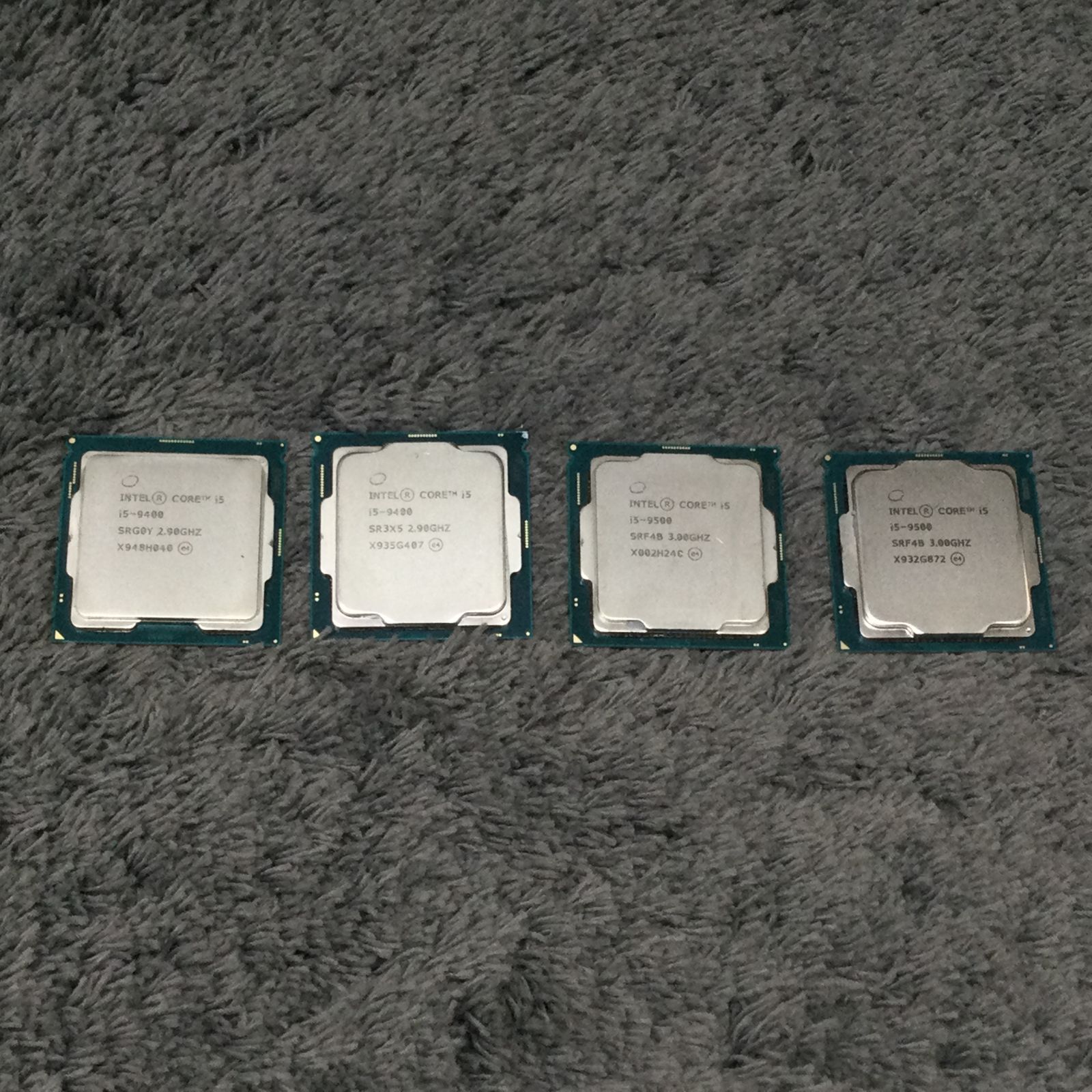 ⑤ INTEL Core i5-9500 / Core i5-9400 計4枚セット CPUまとめ