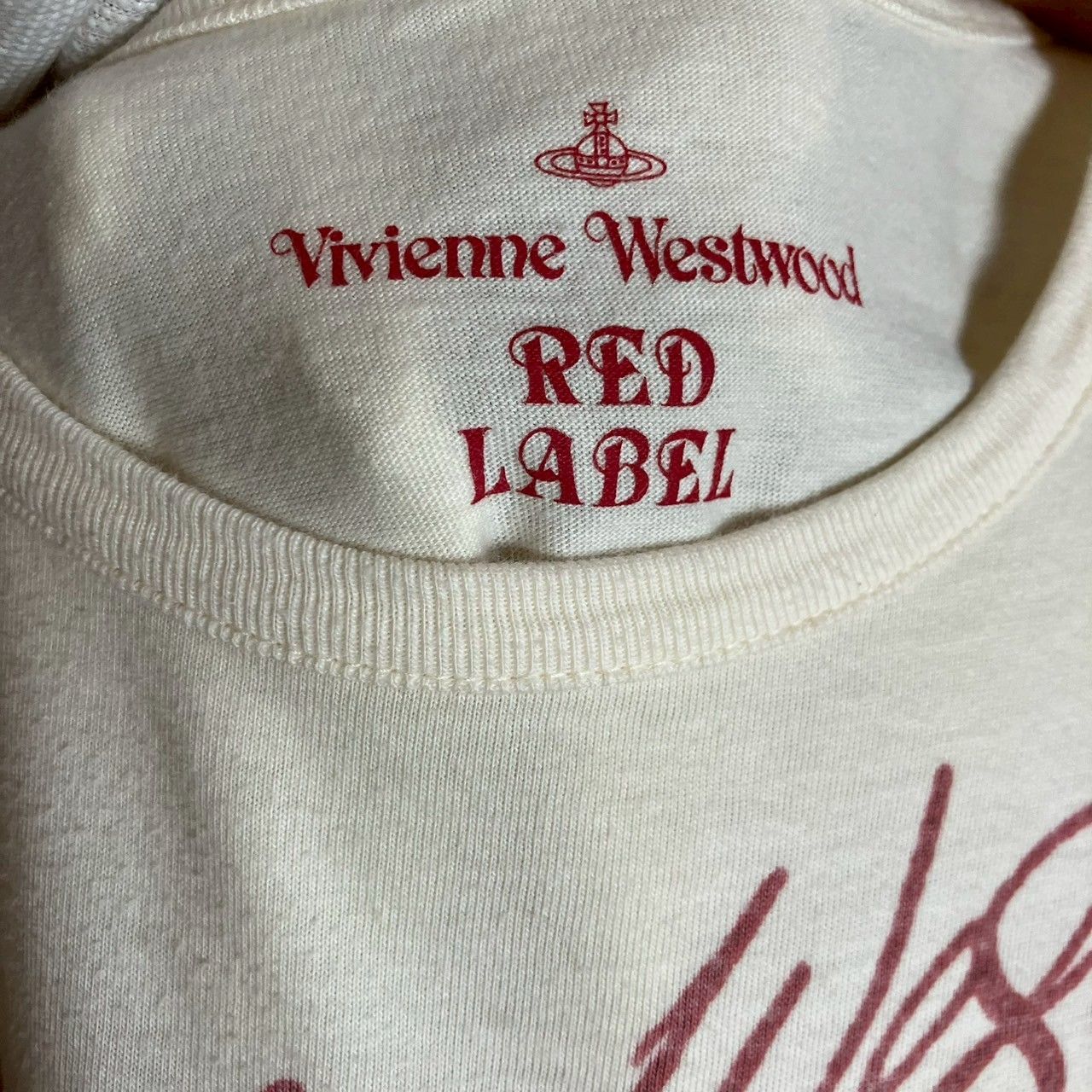 Vivienne Westwood RED LABEL 半袖Tシャツ オーブ 白 Vivienne Westwood Red label short sleeve T-shirt New cat orb