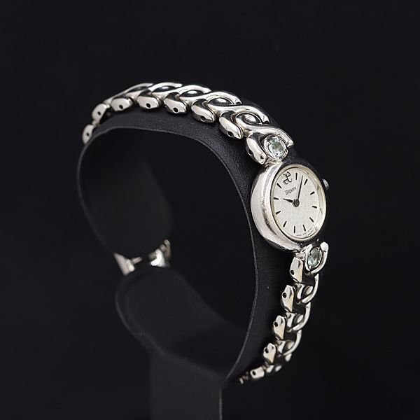 【稼働/良品】Elegance クォーツ 2200-242408 シルバー エレガンス QZ 2200-242408 シルバー文字盤 レディース腕時計