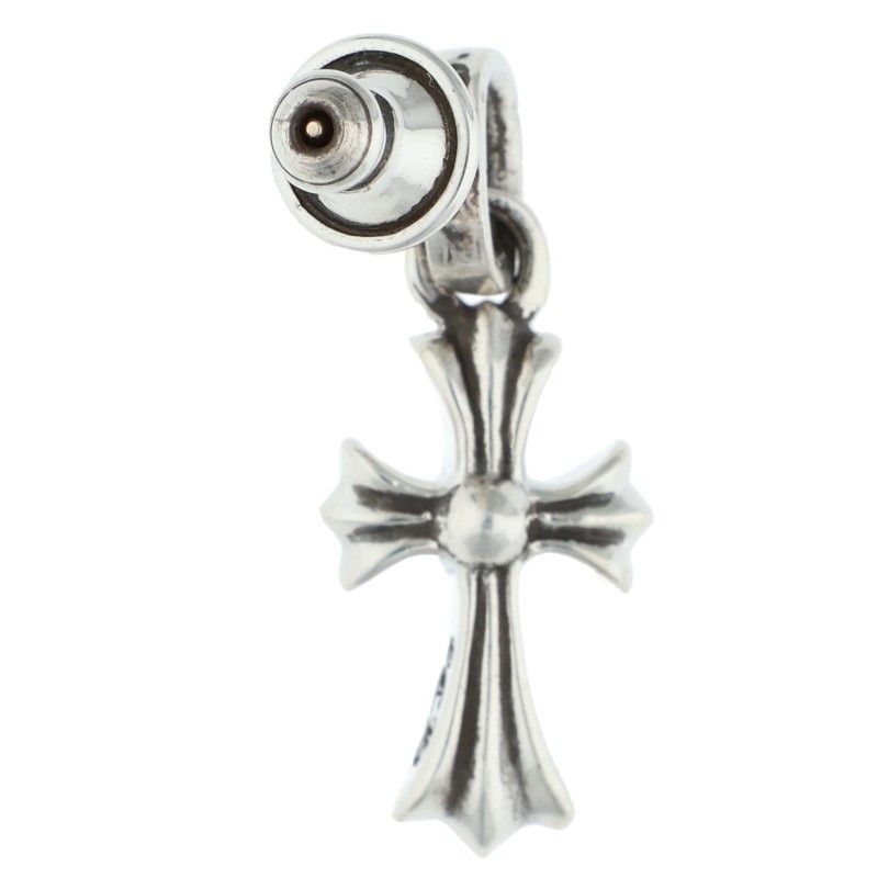 100％品質保障! クロムハーツ BBY F PPRCHN P|D|ベイビーファット PAVEダイヤ|シルバーピアス メンズ 意義のある