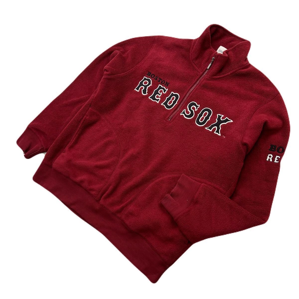 MLB メジャーリーグ RED SOX レッドソックス フリースジャケット 