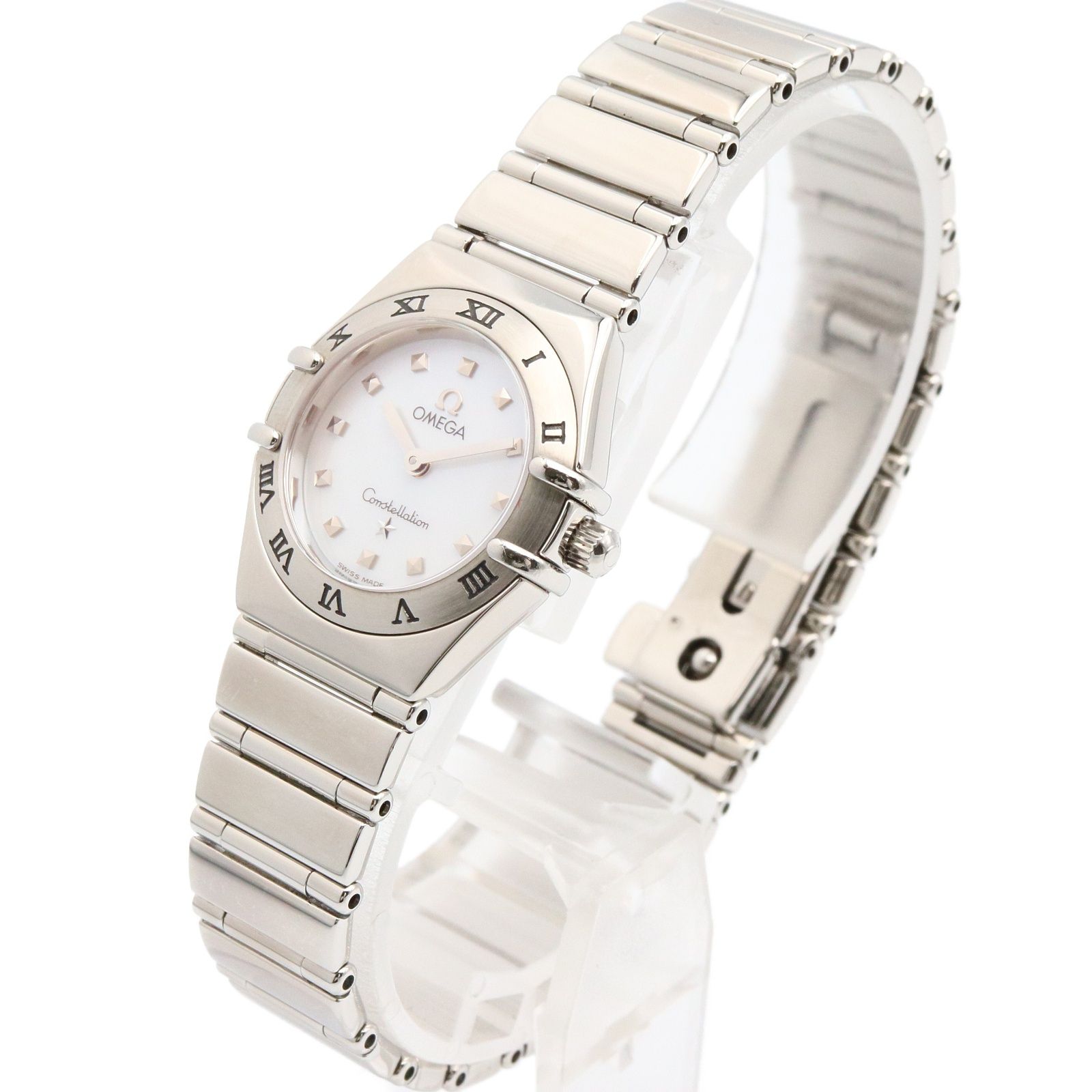 オメガ OMEGA 腕時計 コンステレーション ミニ マイチョイス 1561.71 ホワイトシェル ステンレススチール コンステレーション ミニ マイチョイス レディース Used A